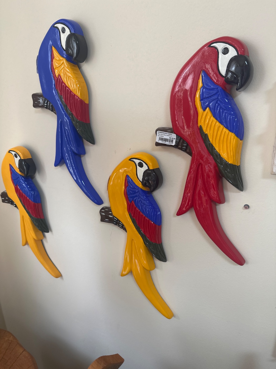 Arara Decorativa Cerâmica C.