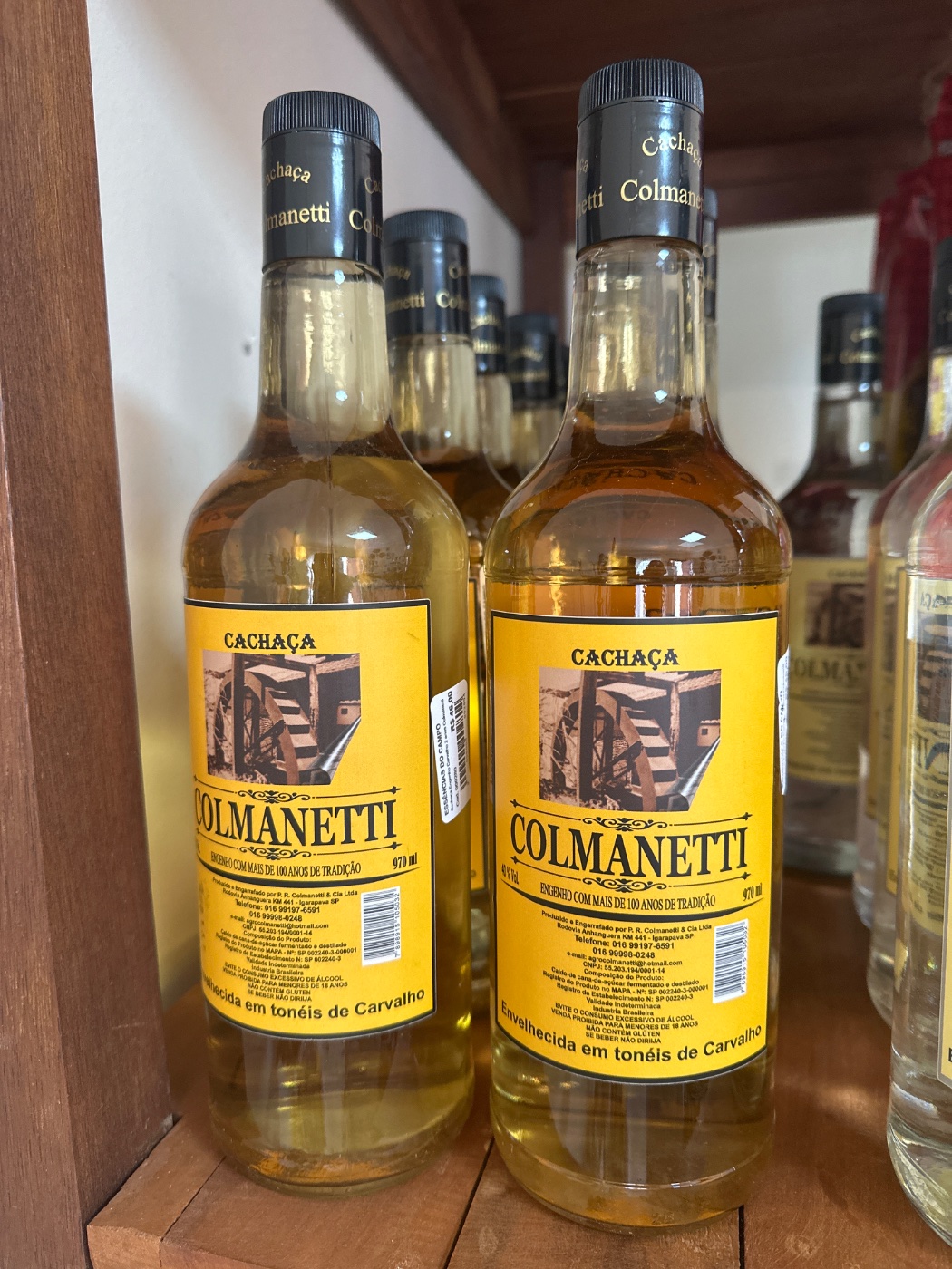Cachaça Engenho Carvalho 2 anos Colmanetti