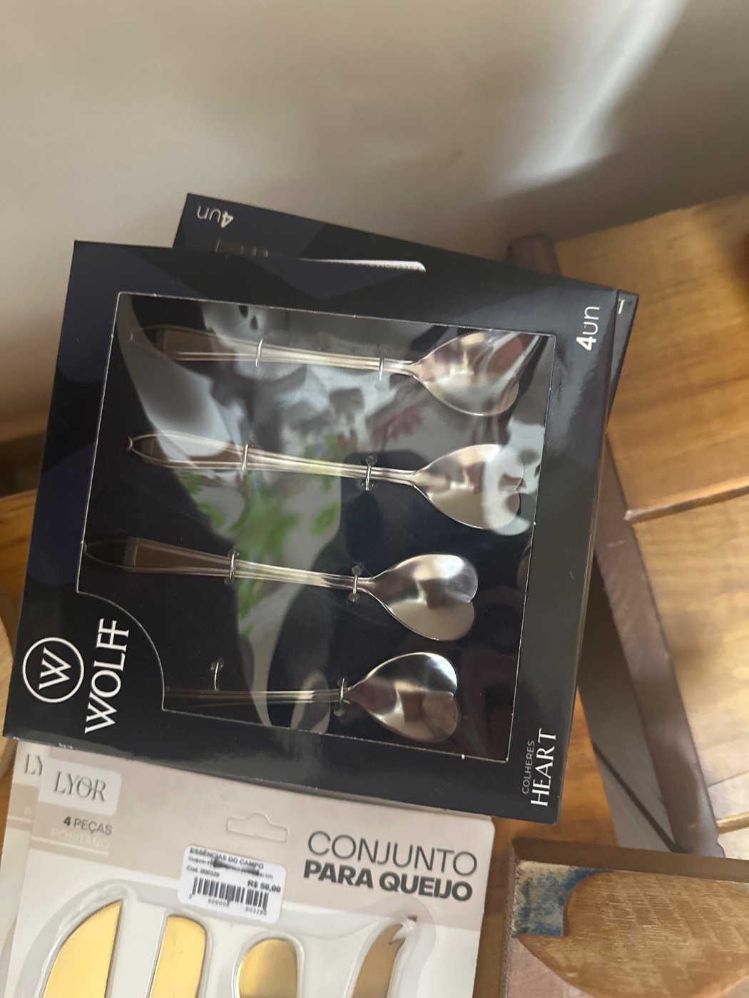 Conjunto 4 Colheres Aço Inox para Chá V.H.