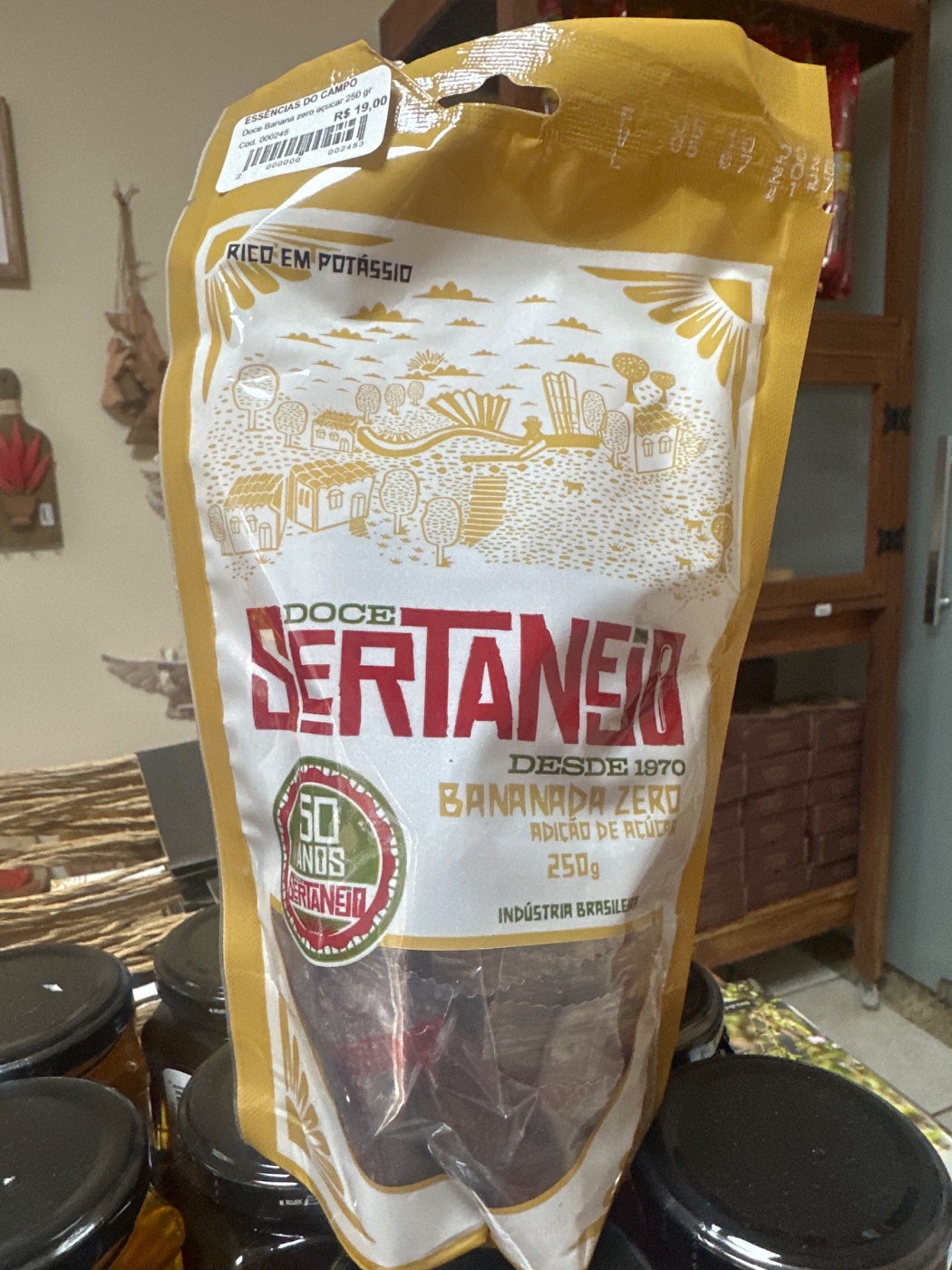 Doce Banana zero açucar 250 gr