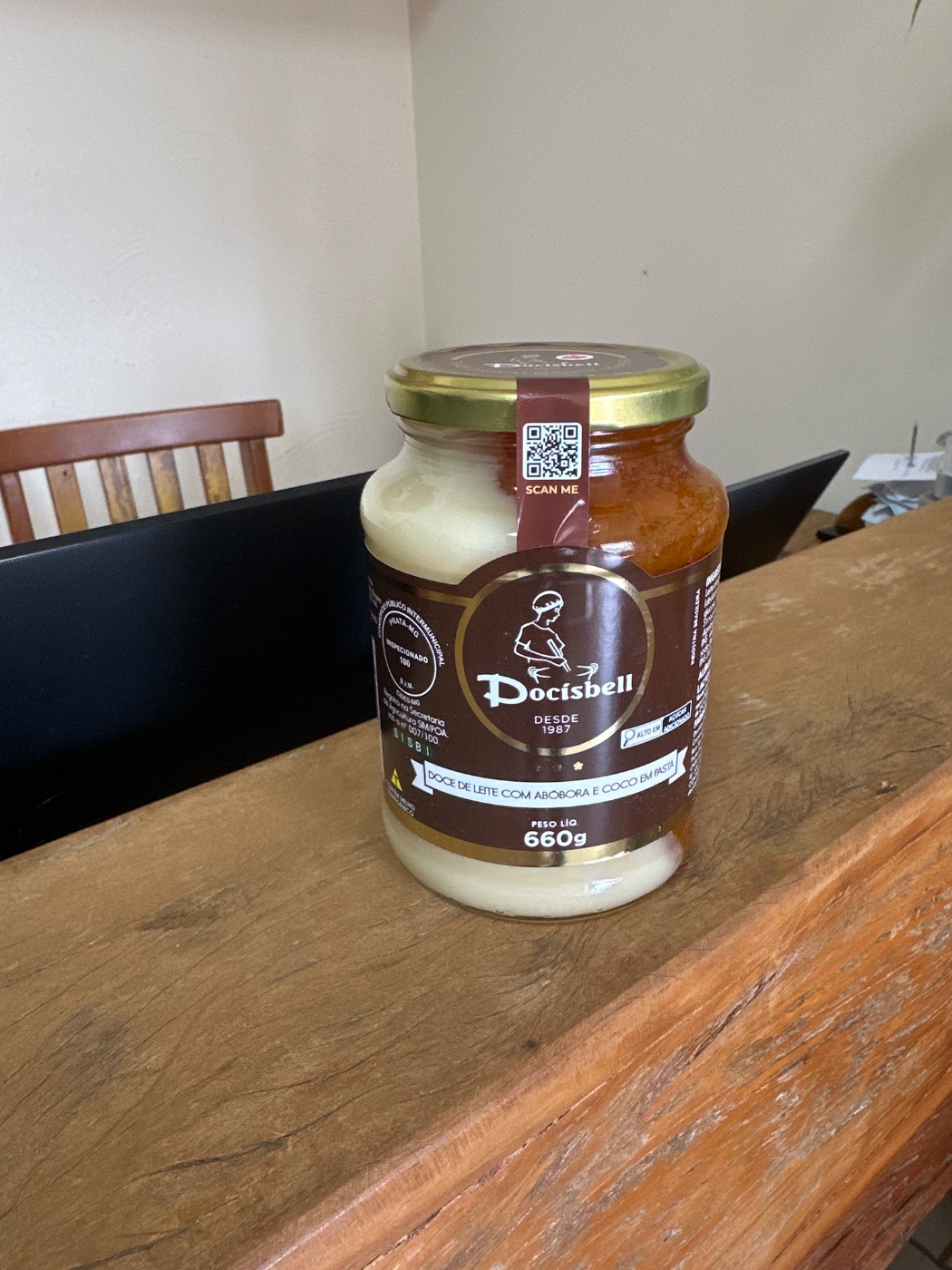 Doce de Leite com Abóbora e Coco 660 gr Docisbell