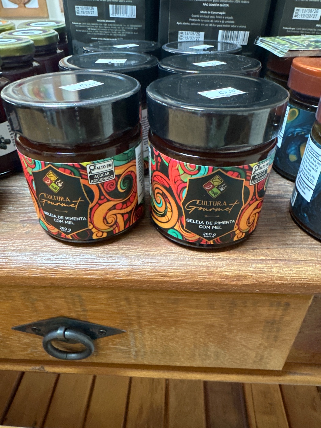GELEIA DE PIMENTA COM MEL (260 GRS)