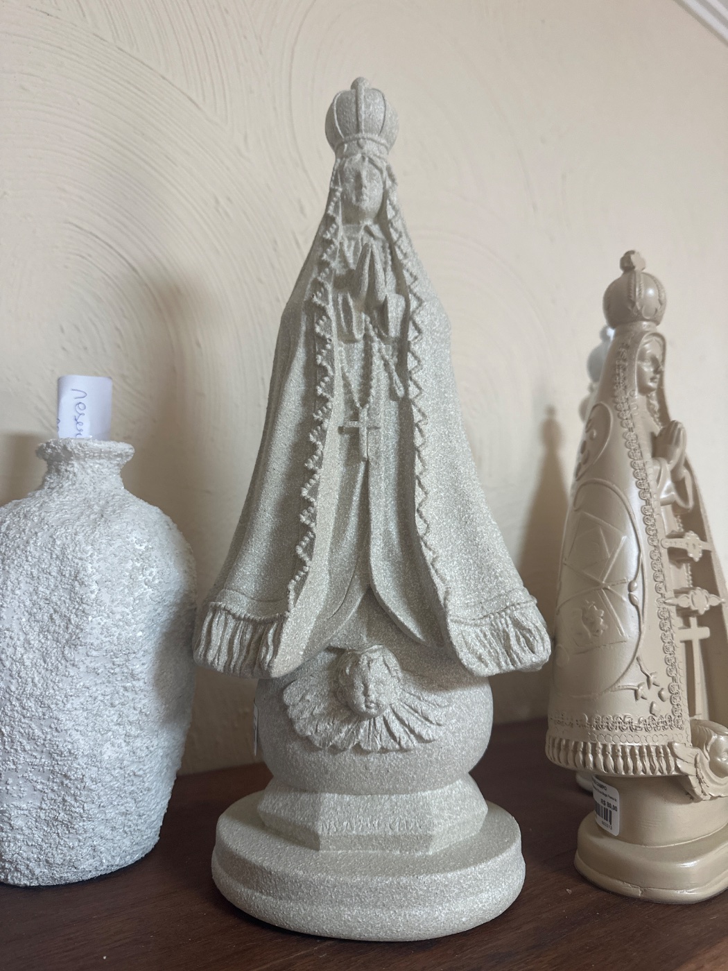 Nossa Senhora Aparecida 40 cm Granito Bege Iz