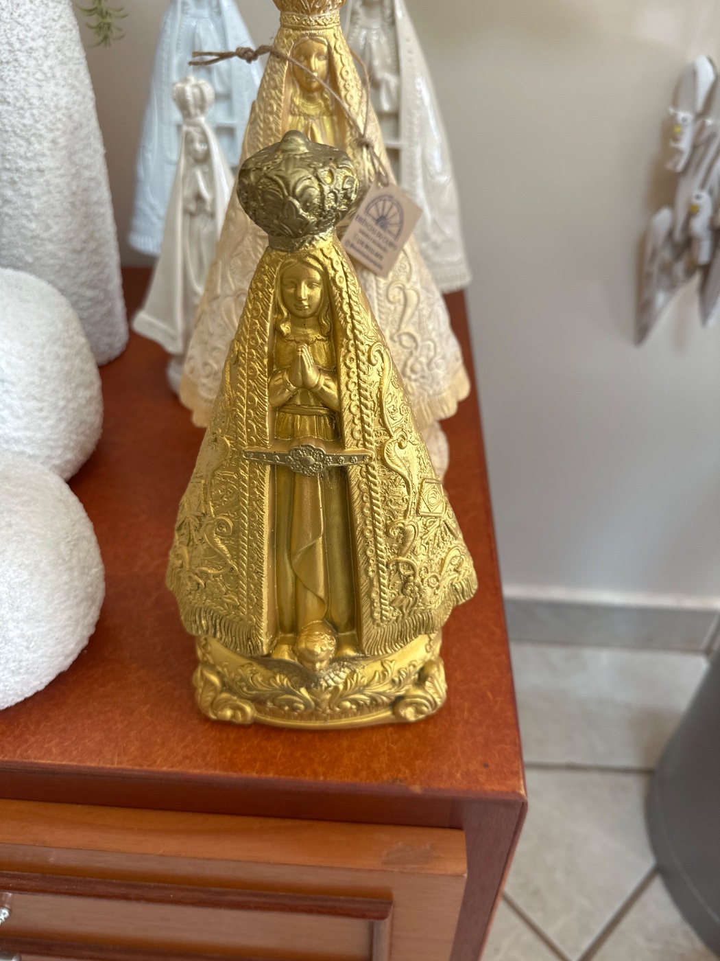 Nossa Senhora Gesso 20 cm