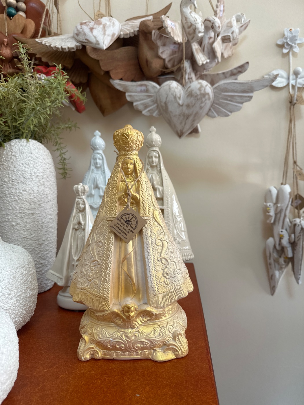 Nossa Senhora Gesso 30 cm
