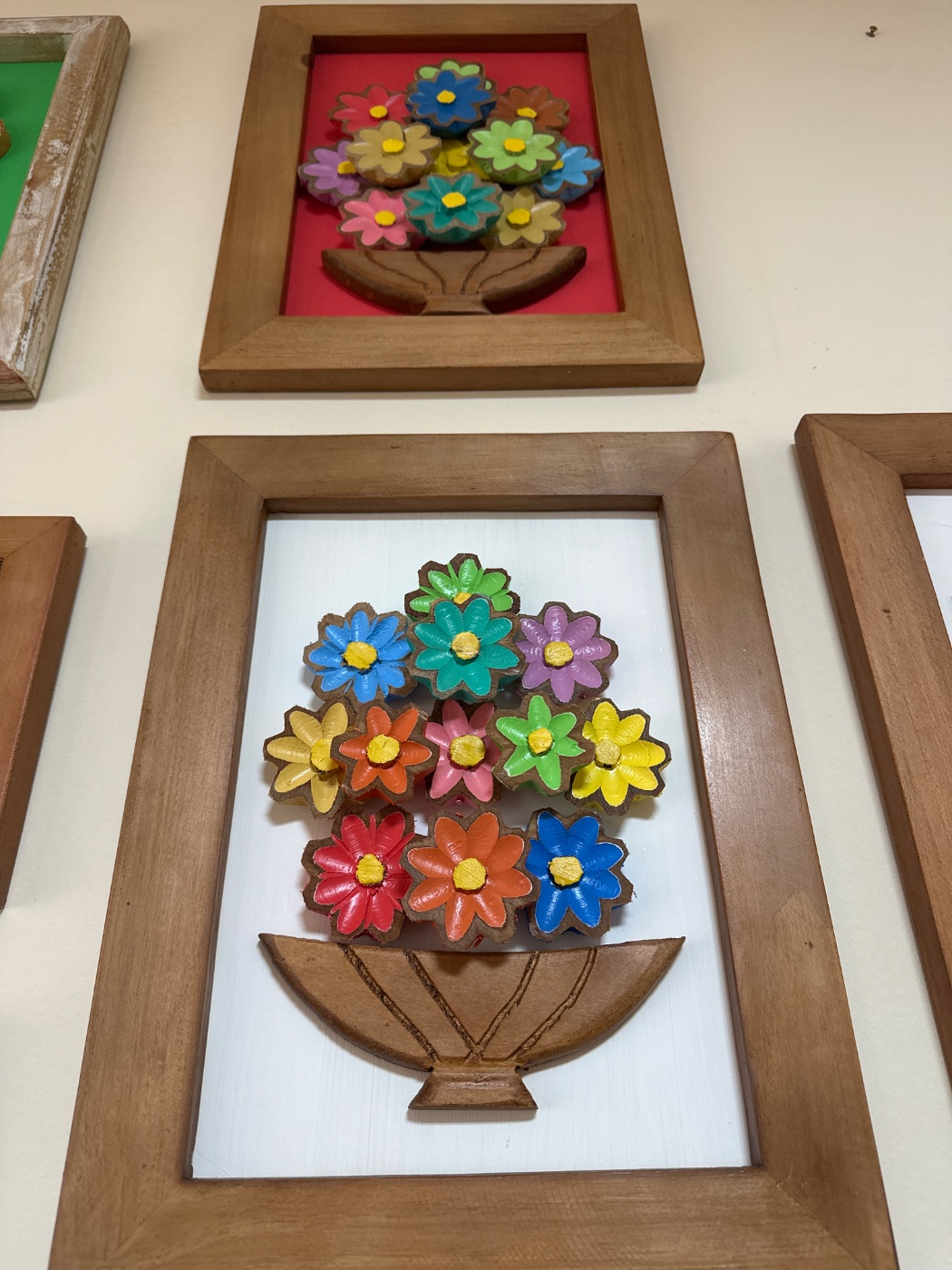 Quadro Madeira 30X40 cm Flor