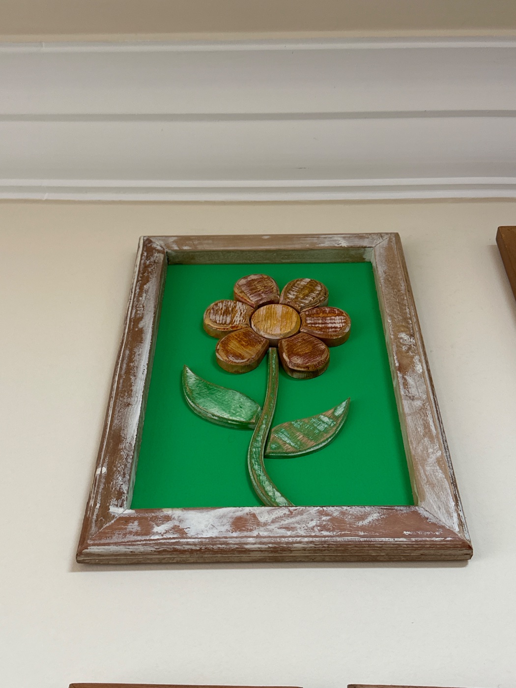 Quadro Madeira 30x40 cm Flor