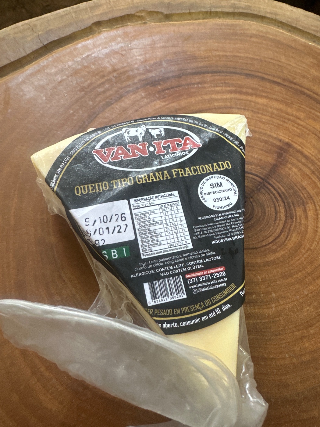 Queijo Tipo Grana Van Ita