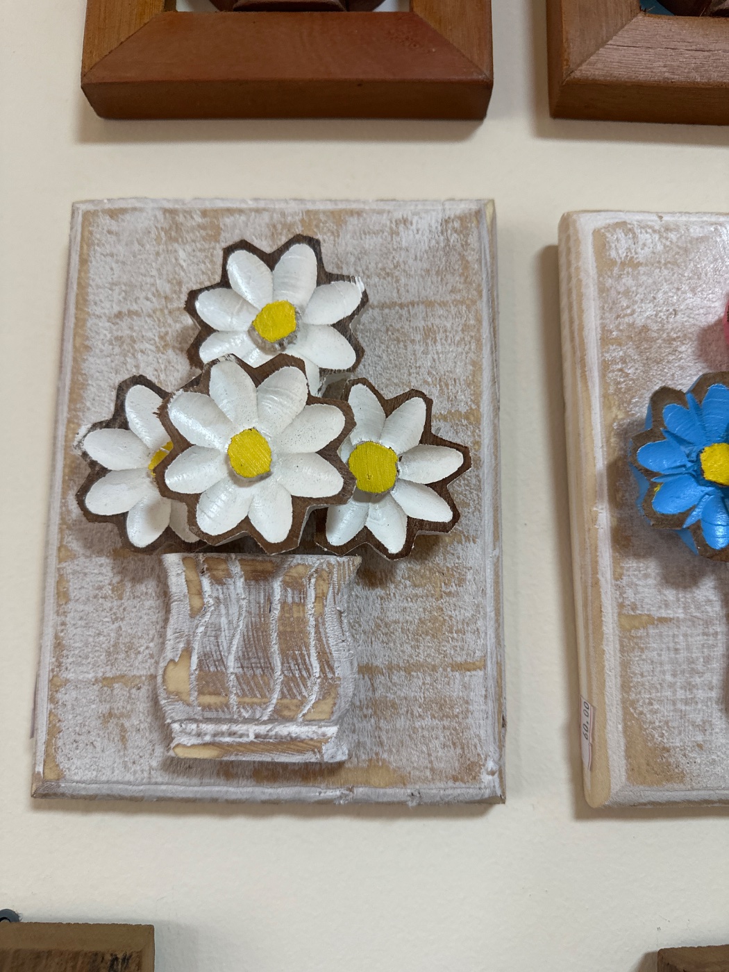 Quadro Madeira 20X15 cm Flor